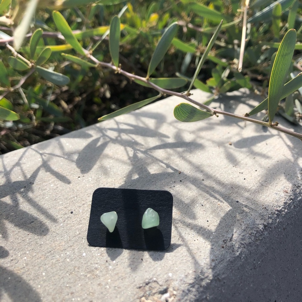 Crystal earrings! (Amazonite)